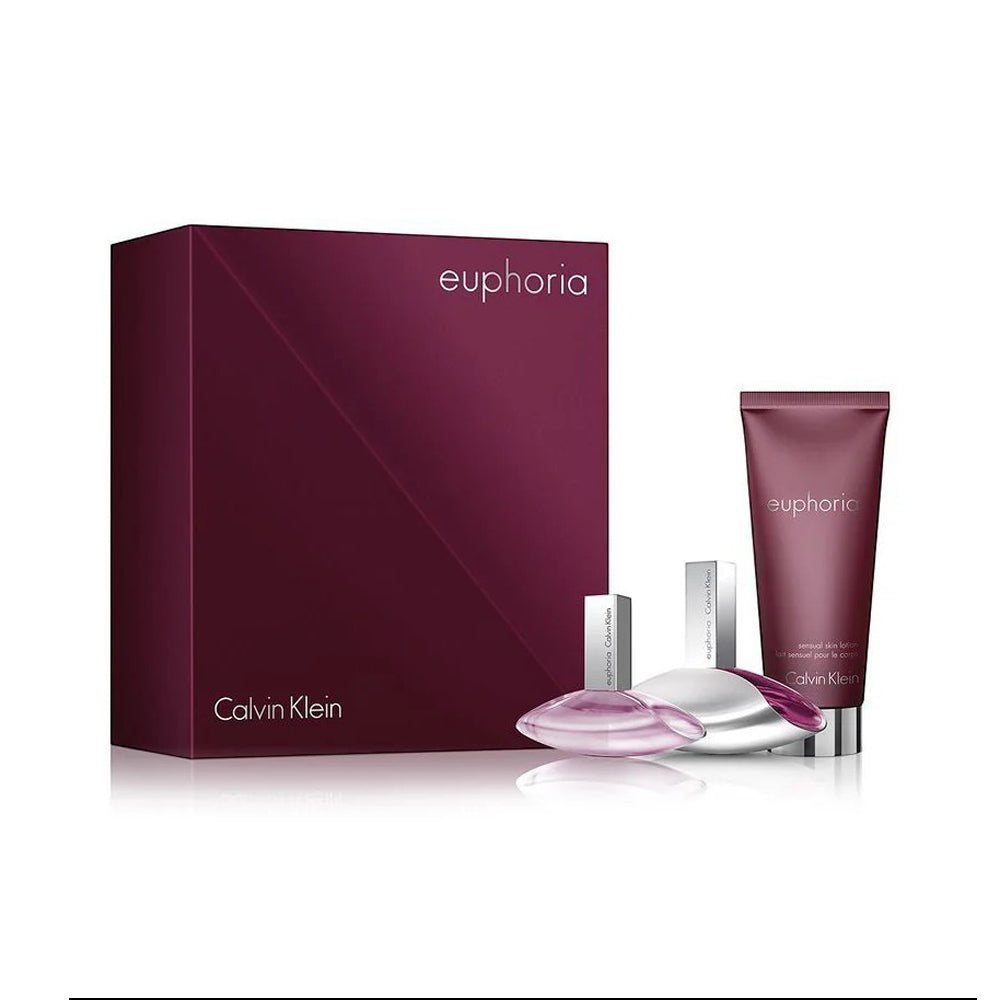 CALVIN KLEIN EUPHORIA FOR WOMEN 3PC GIFT SET