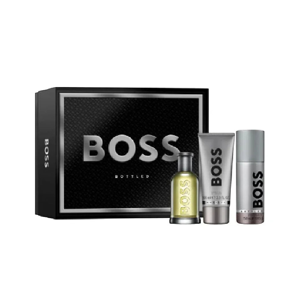HUGO BOSS BOTTLED POUR HOMME EDT 3PC GIFT SET