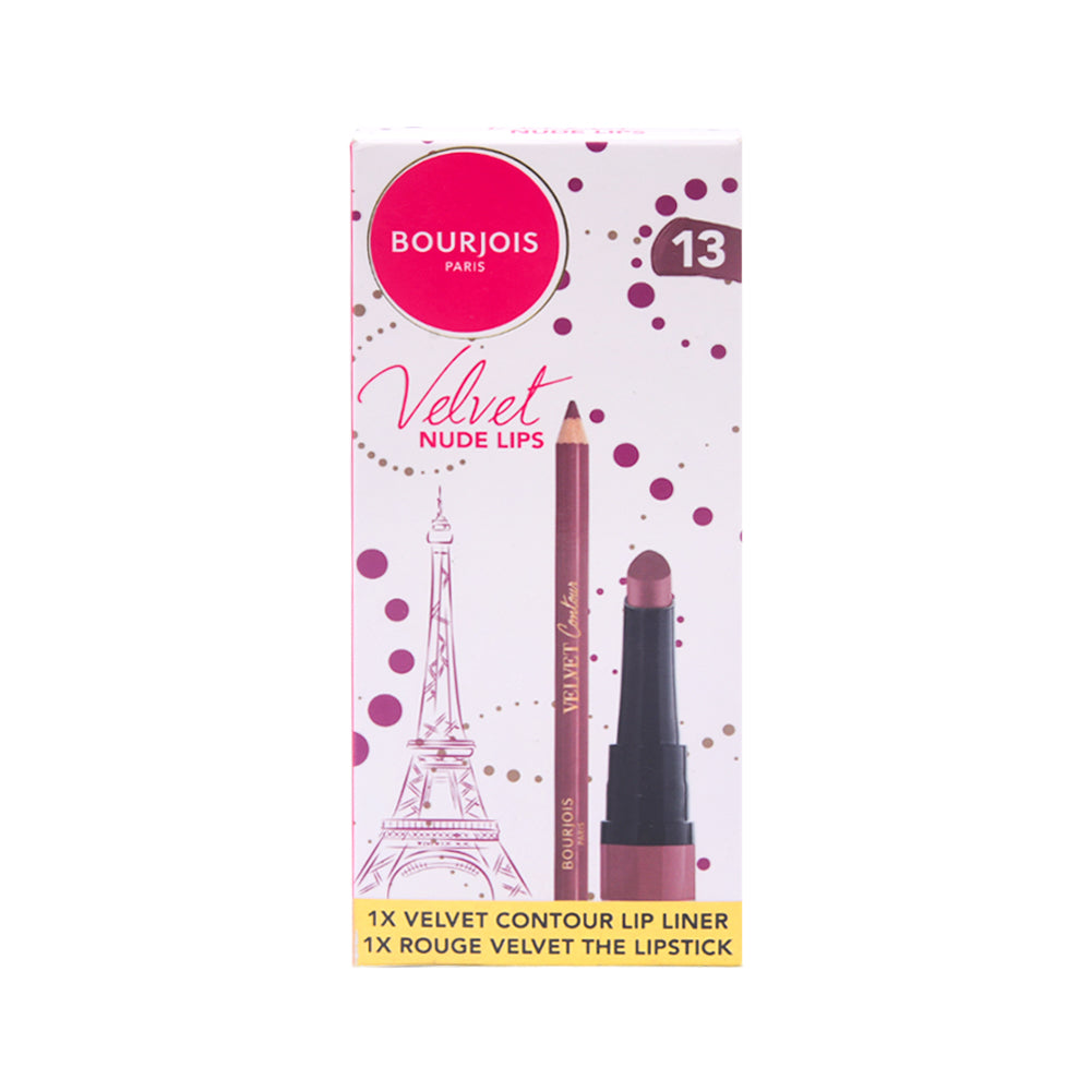 BOURJOIS PARIS PROMO PACK VEVET CONTOUR NUDE LIP LINER