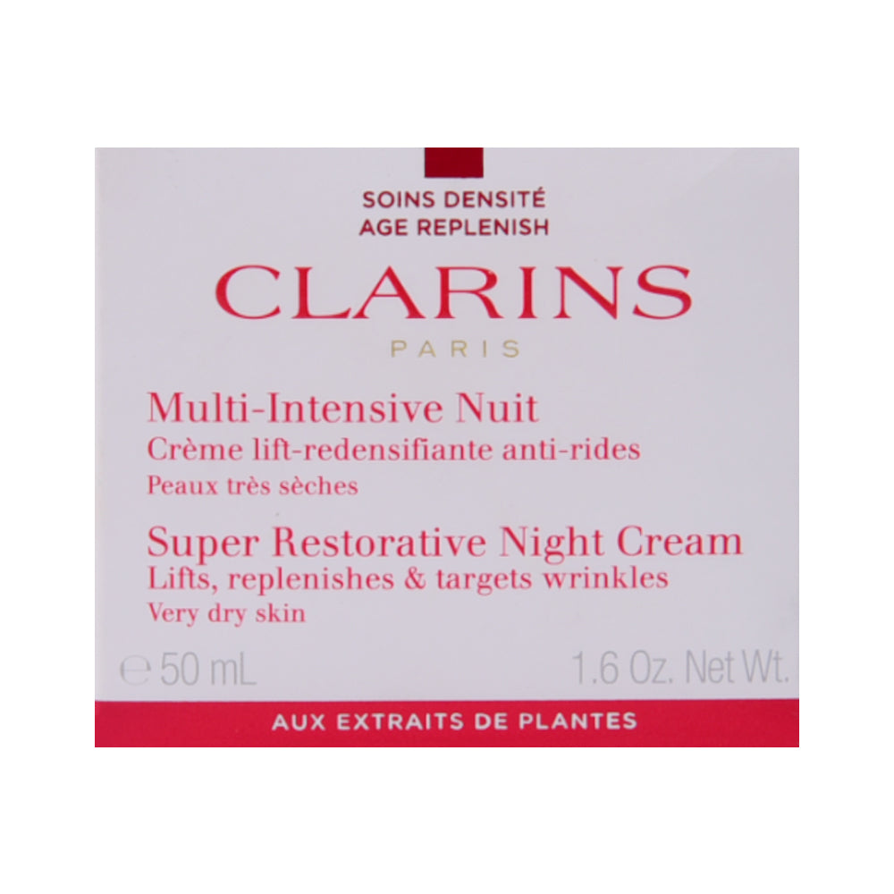 CLARINS SKINCARE SUPER RESTORATIVE NIGHT CREAM VERY DRY SKIN