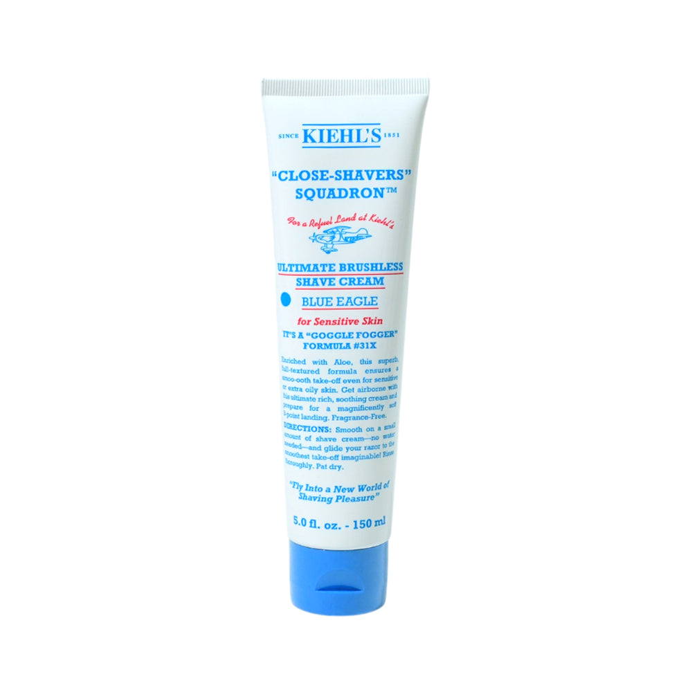 KIEHLS ULTIMATE BRUSHLESS SHAVE CREAM BLUE EAGLE FOR SENSITI