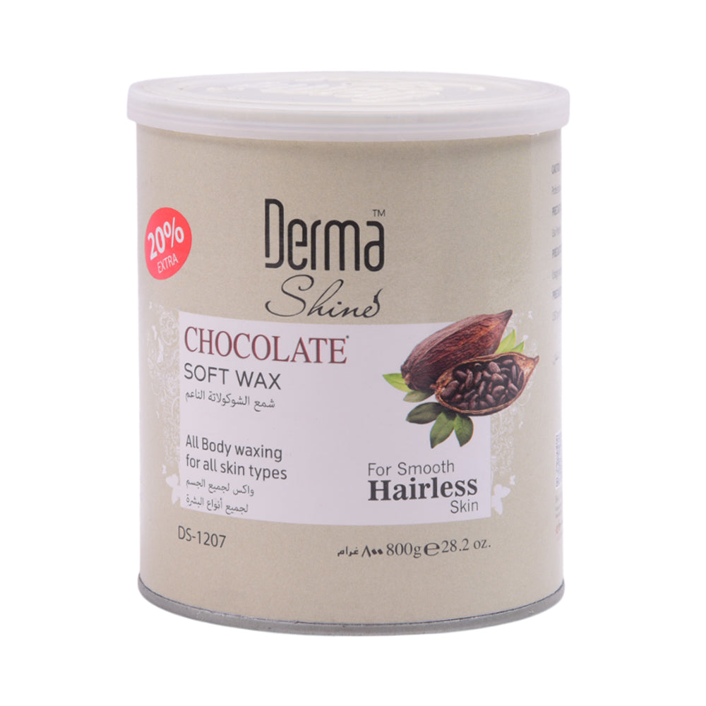 DERMA SHINE CHOCOLATE WAX JAR 800GM
