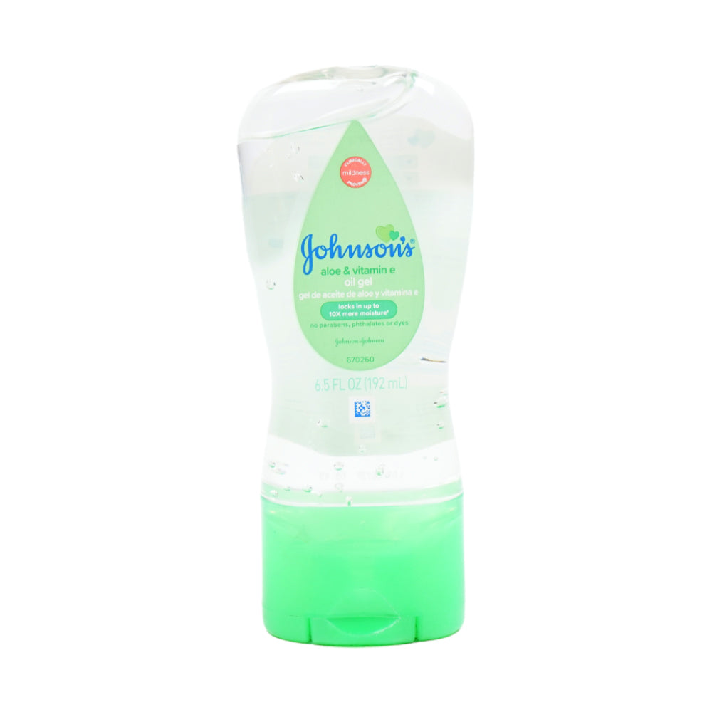 JOHNSONS BABY OIL GEL ALOE VERA AND VITAMIN E 192 ML