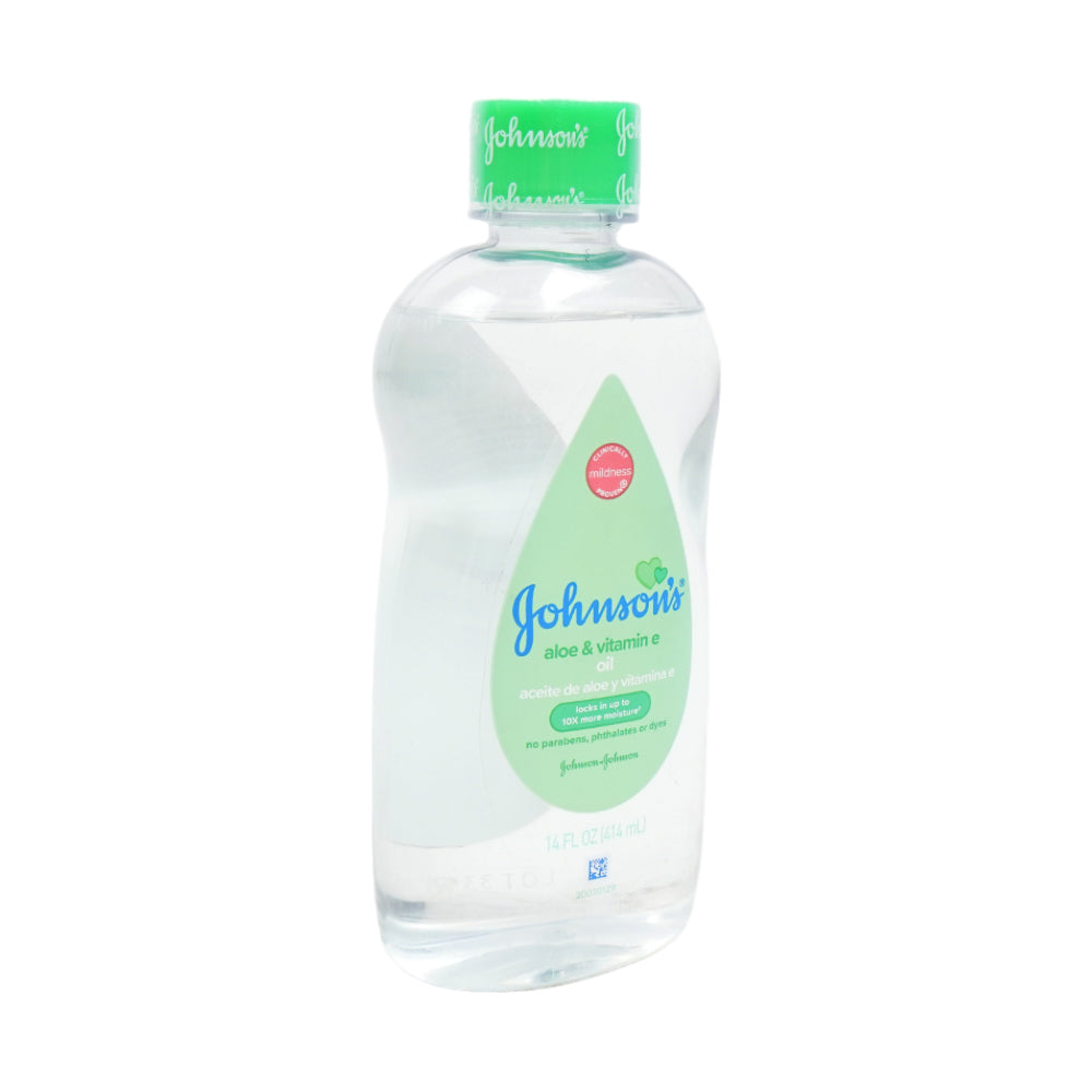 JOHNSONS BABY OIL ALOE VERA & VITAMIN E 414 ML