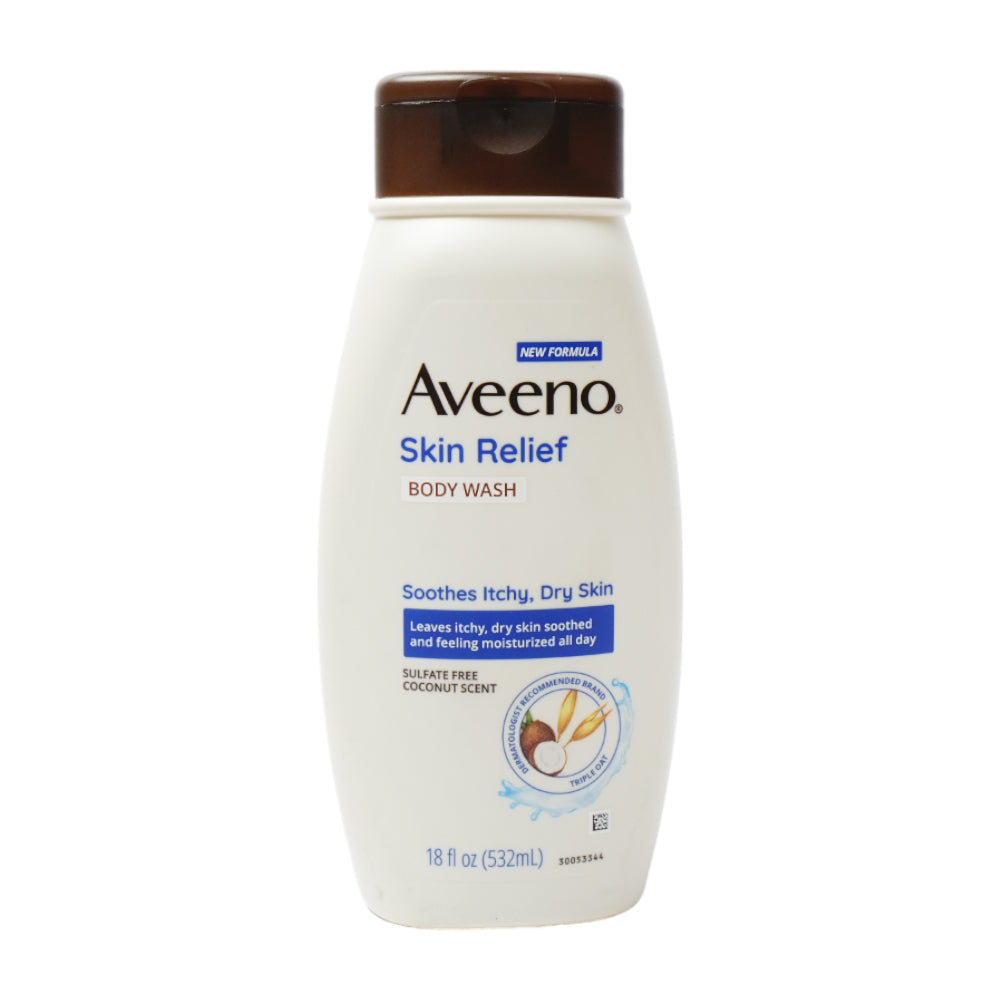 AVEENO BODY WASH COCONUT SCENTED SOOTHES ITCHY 532 ML