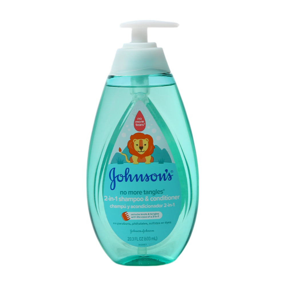 JOHNSONS BABY SHAMPOO & CONDITIONER NO TANGLES 600 ML