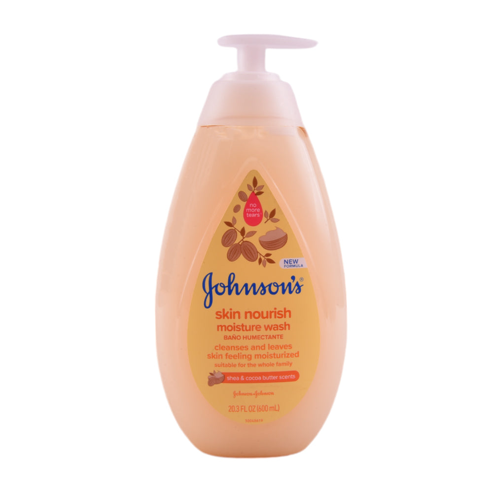 JOHNSONS BABY WASH MOISTURE SHEA & COCOA BUTTER 600 ML