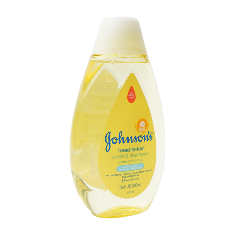 JOHNSONS BABY WASH & SHAMPOO HEAD TO TOE 400 ML
