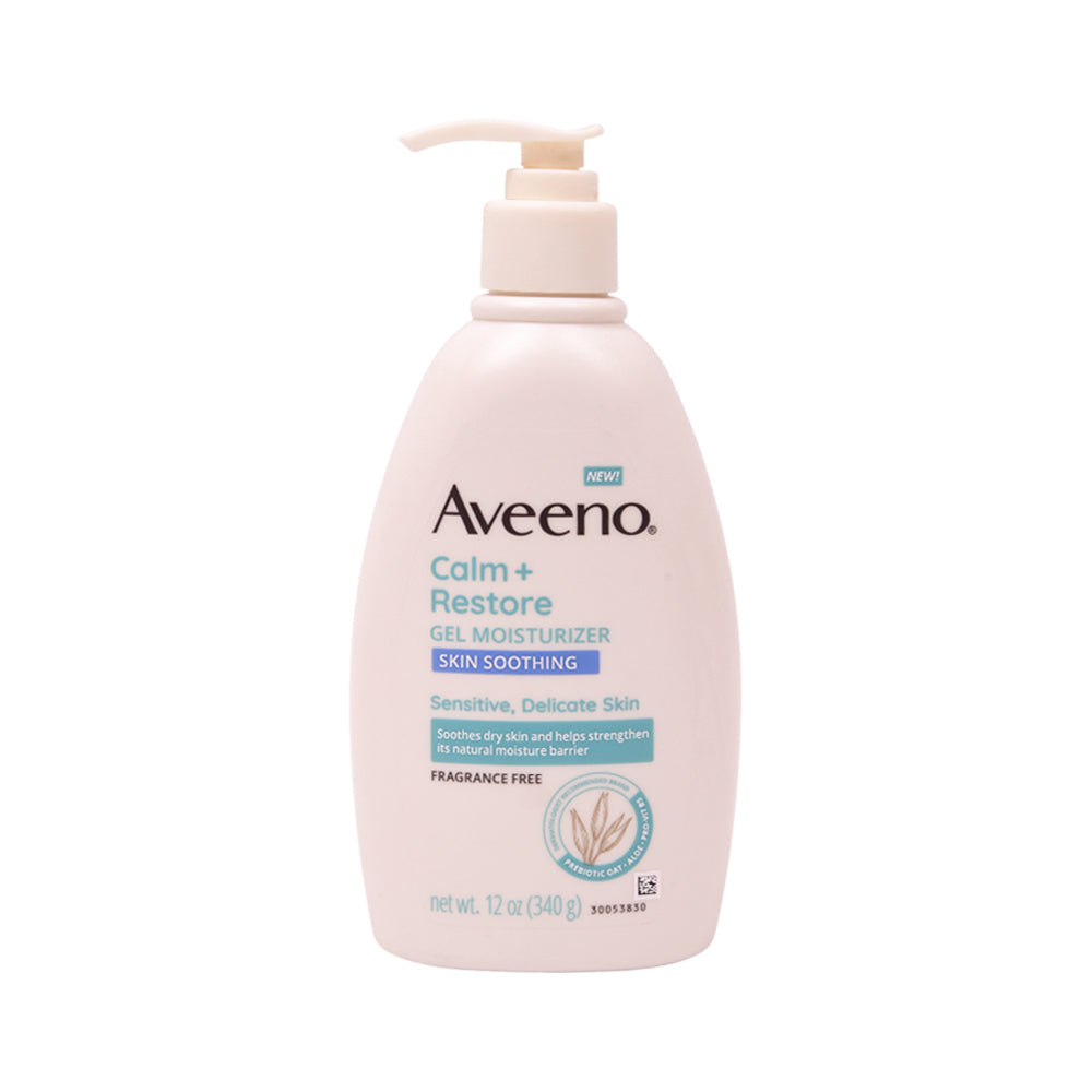 AVEENO GEL CALM+RESTORE MOISTURIZER SKIN SMOOTHING 340 GM