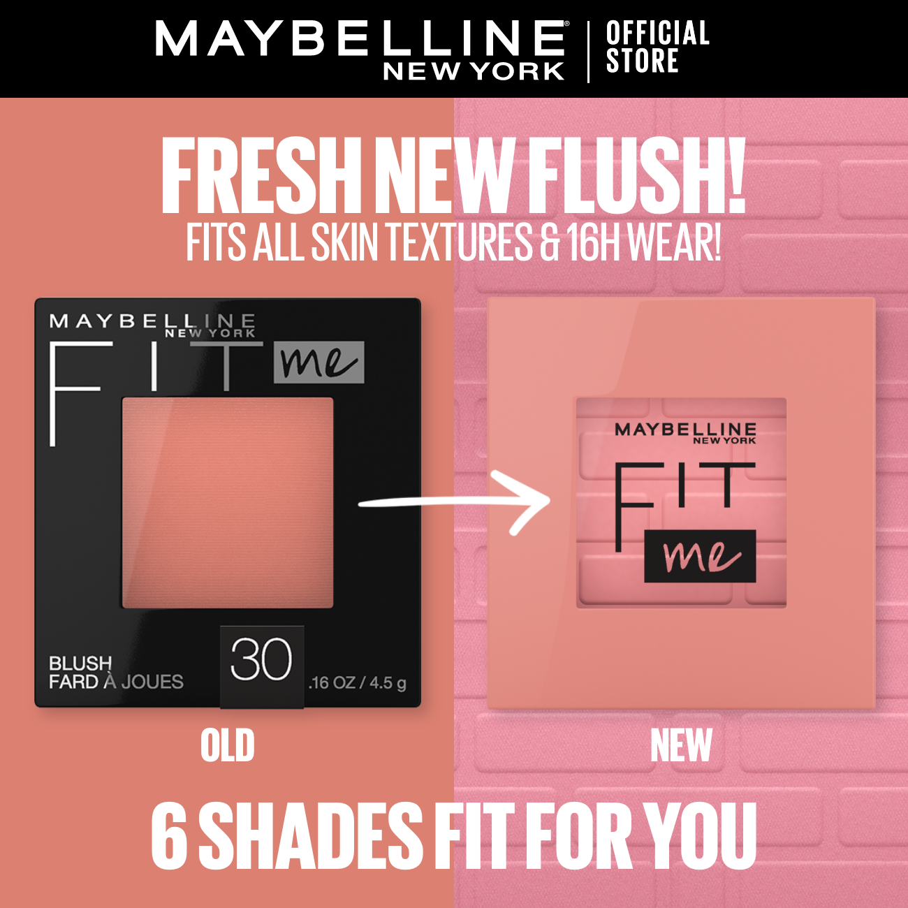 MAYBELLINE FIT ME MONO BLUSH 30 FIERCE AS