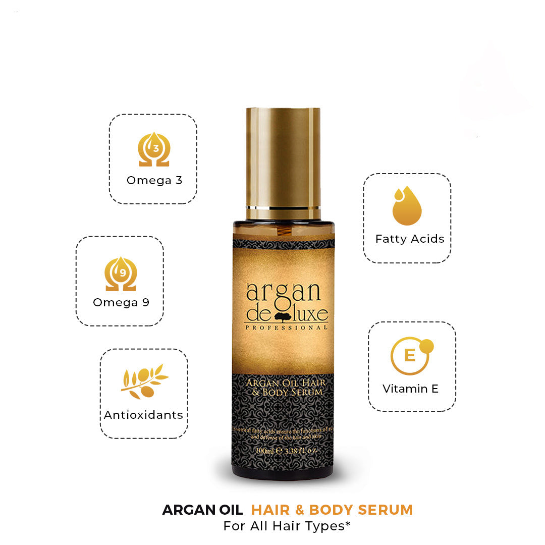 Argan Deluxe Argan Oil Hair And Body Serum 100Ml