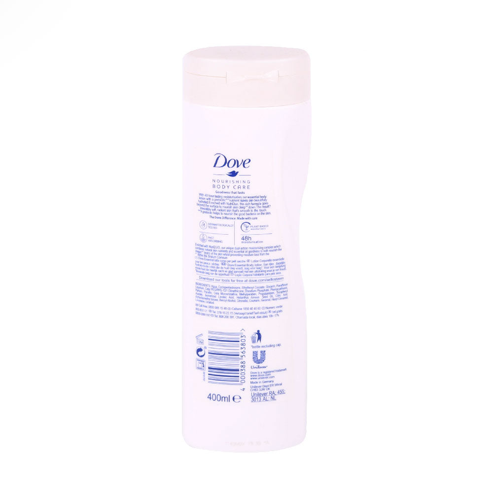 DOVE BODY LOTION ESSENTIAL FOR DRY SKIN 400 ML