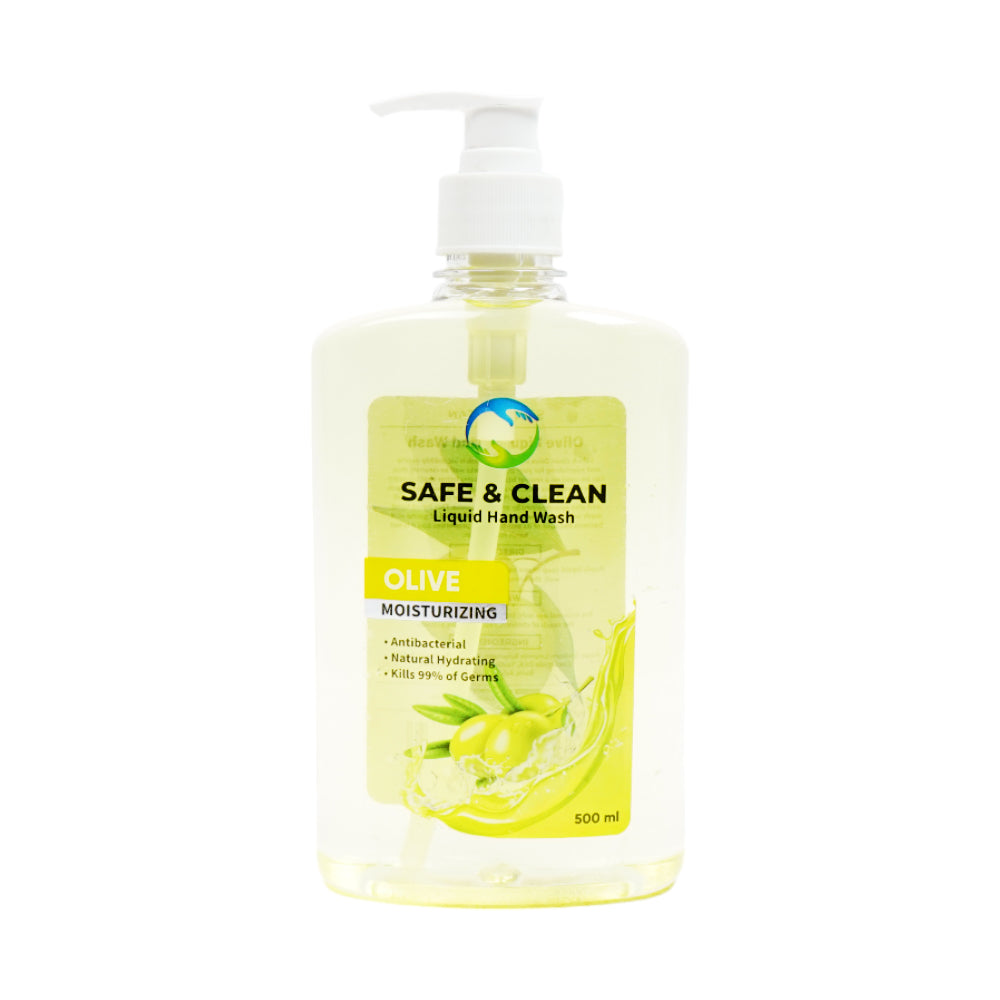 SAFE & CLEAN LIQUID HAND WASH OLIVE MOISTURIZING 500 ML