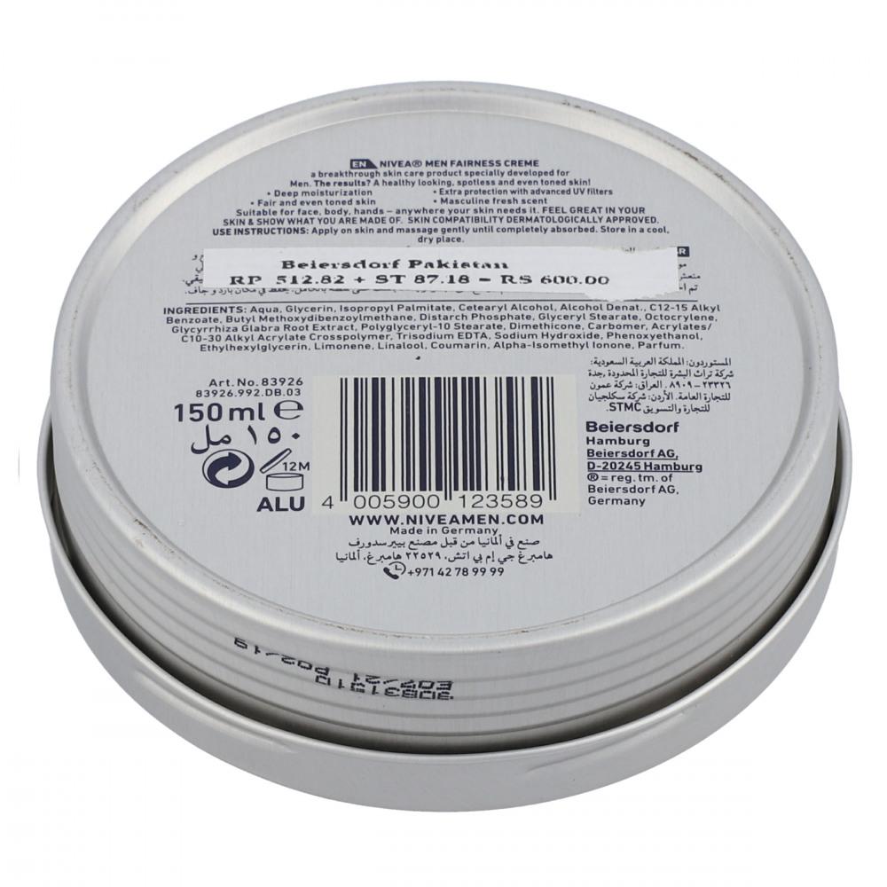 NIVEA MEN FAIRNESS CREAM TIN 150ML