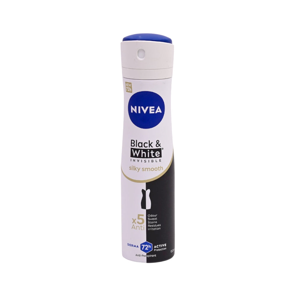 NIVEA MEN SPRAY BLACK & WHITE INVISIBLE SILKY SMOOTH 150 ML