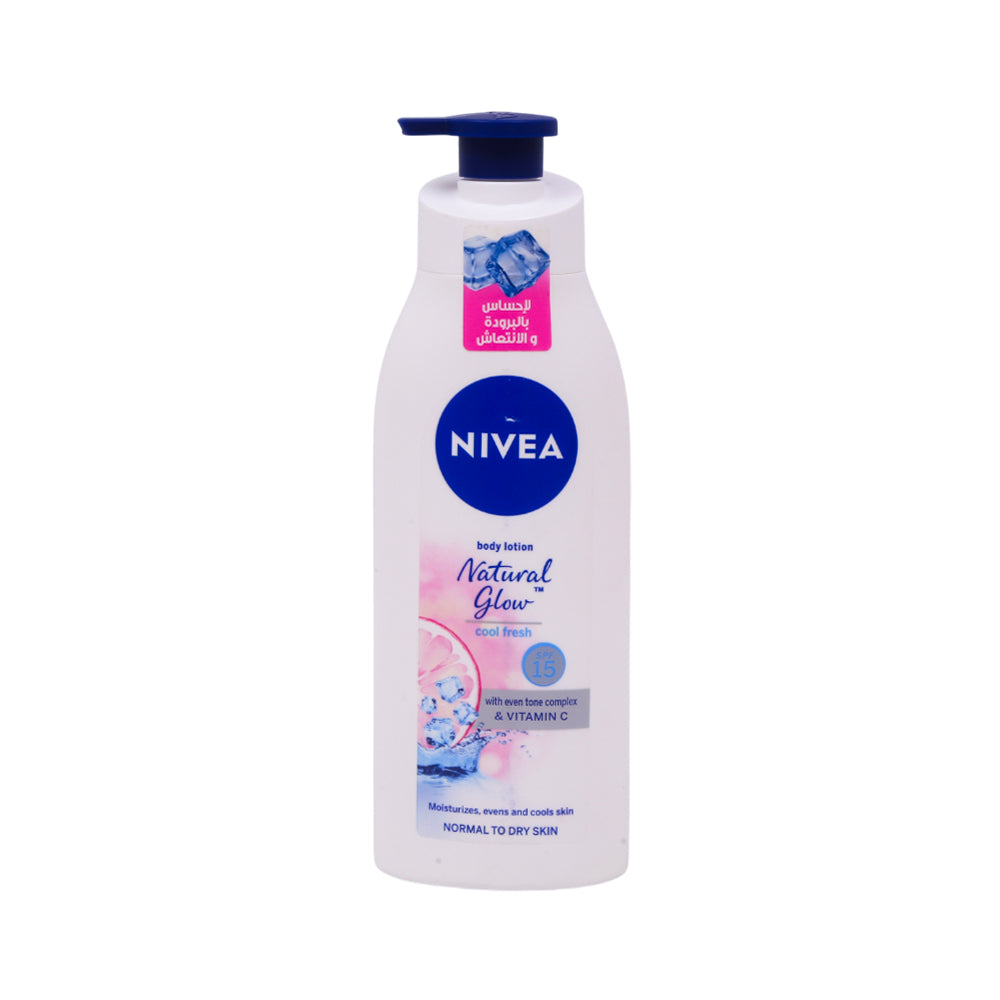 NIVEA BODY LOTION NATURAL GLOW COOL FRESH 400ML