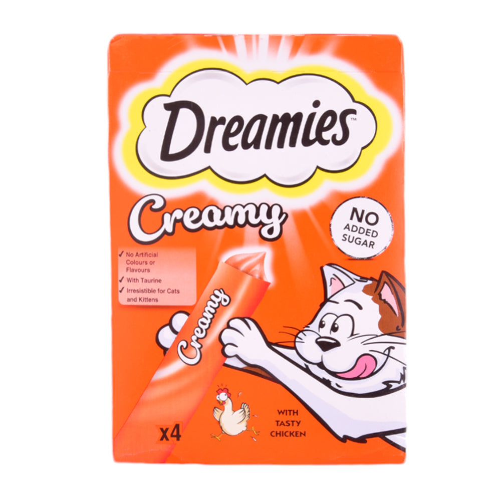 DREAMIES CAT FOOD WITH TASTY CHICKEN CREAMY 40 GM