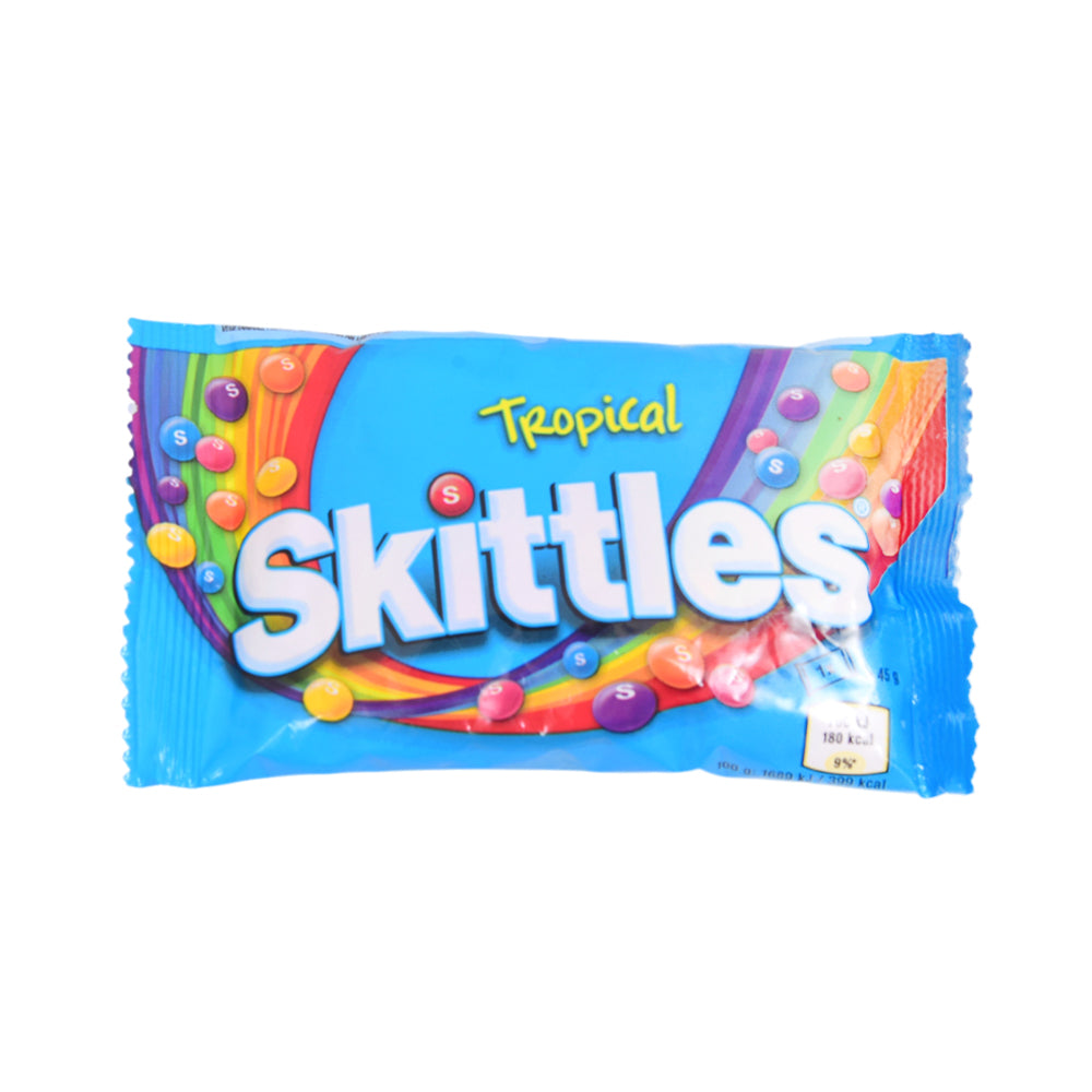 SKITTLES CANDY TROPICAL 45 GM