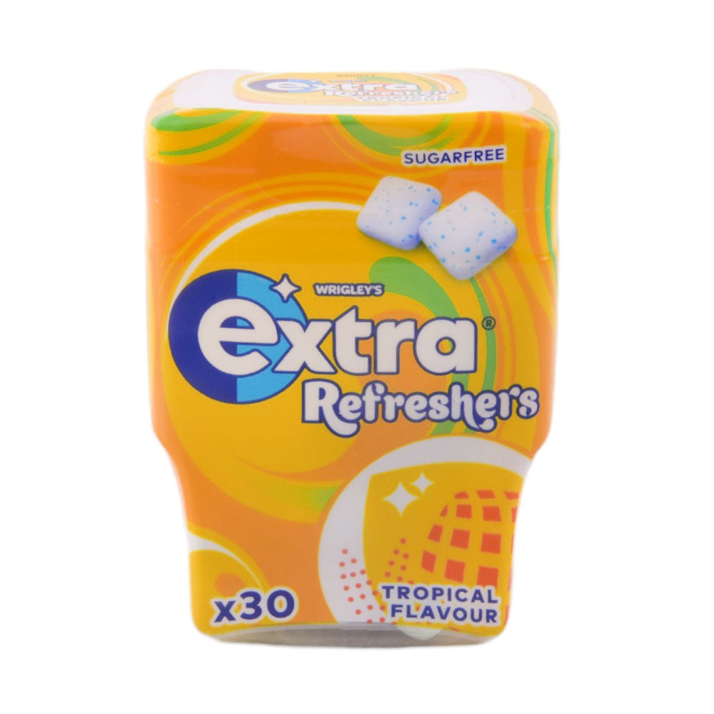 WRIGLEY EXTRA GUM REFRESHER TROPICAL FLAVOUR SUGAR FREE 67 G