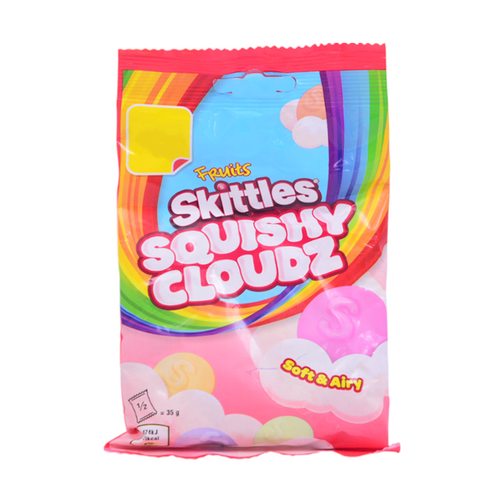 SKITTLES CANDY SQUISHY CLOUDZ CRAZY SOURS SOFT & AIRY 70 GM
