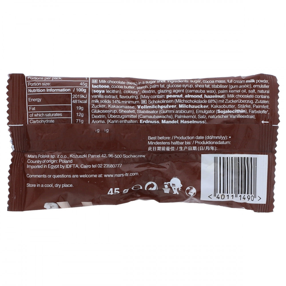 M AND M CHOCOLATE CANDY CHOCOLATE FLAVOUR 45 GM