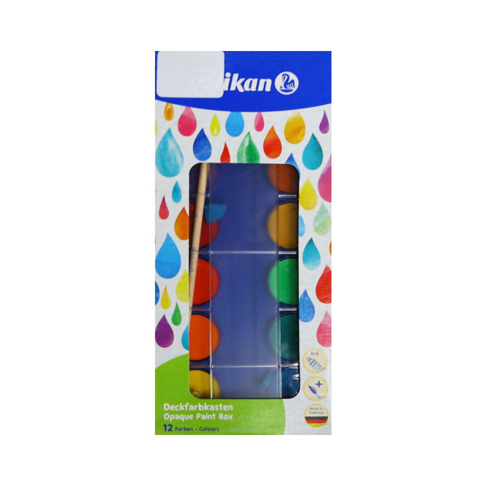 721258 PELIKAN OPAQUE PAINT BOX 12COL