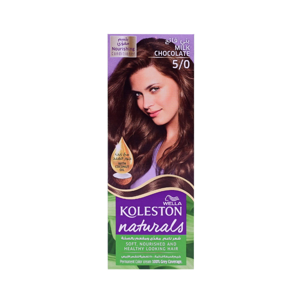 WELLA HAIR COLOR KOLESTON NATURALS 5/0 MILK CHOCOLATE  110 M