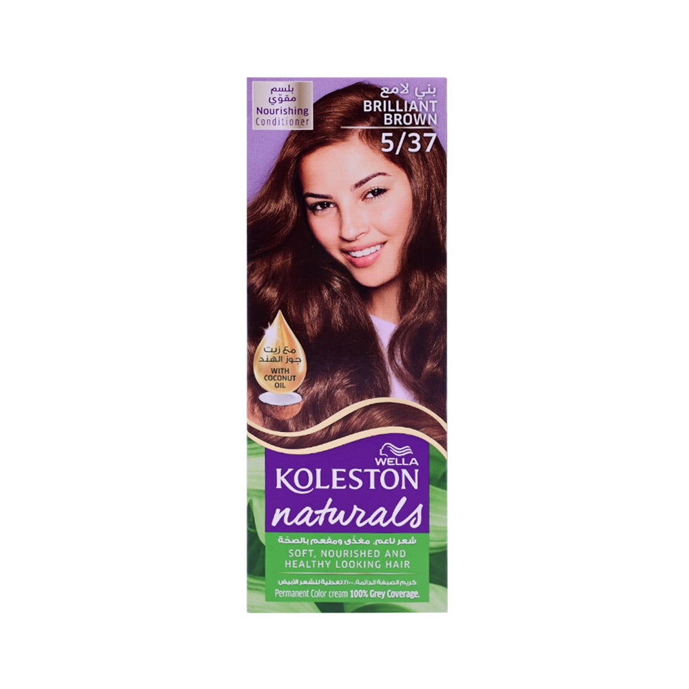 WELLA HAIR COLOR KOLESTON NATURALS 5/37 BRILLIANT BROWN  110