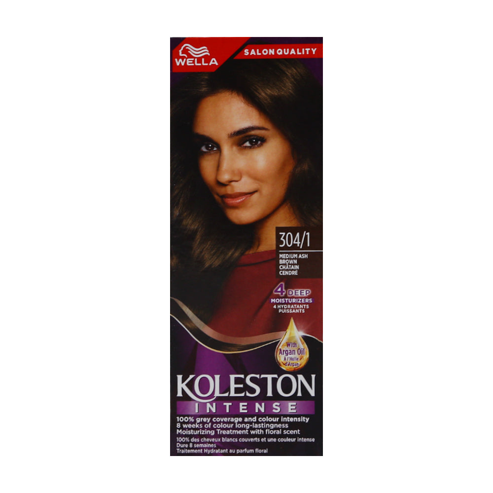 WELLA KOLESTON SEMI KITS 304 1 MEDIUM ASH BROWN 110ML AP-DEM