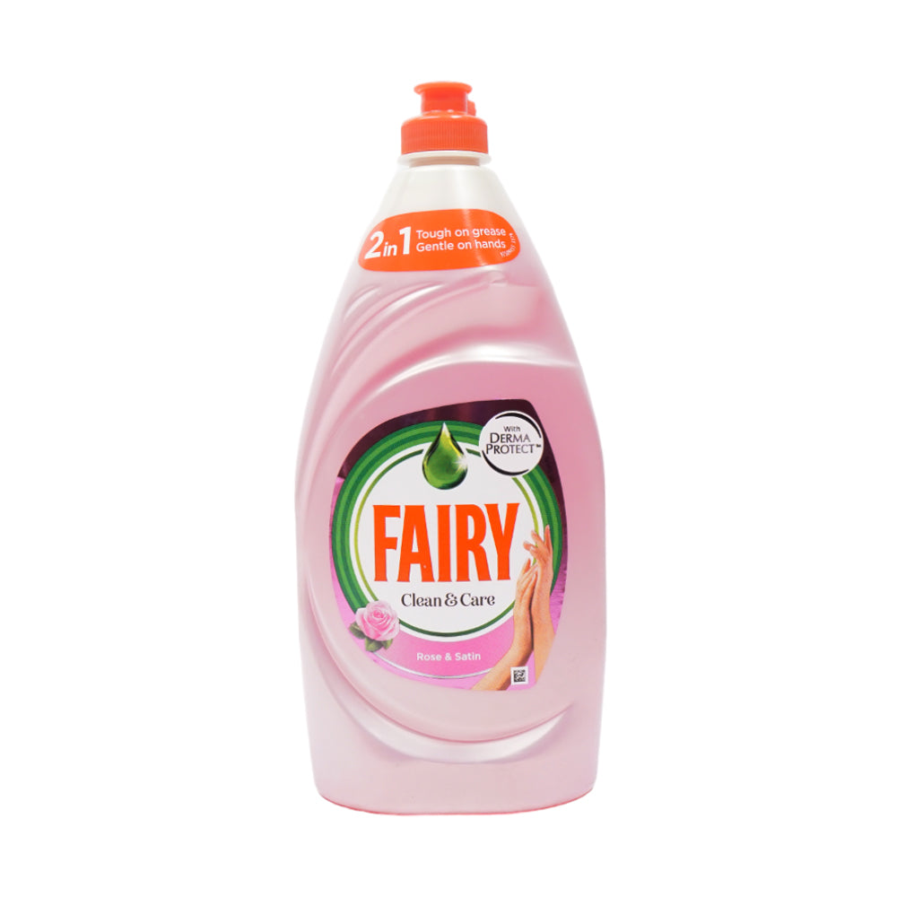 FAIRY DISHWASHER LIQUID ROSE AND SATIN CLEAN 820 ML