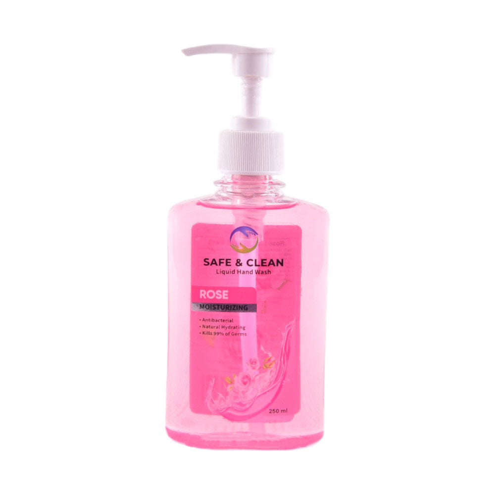 SAFE & CLEAN LIQUID HAND WASH ROSE MOISTURIZING 250 ML