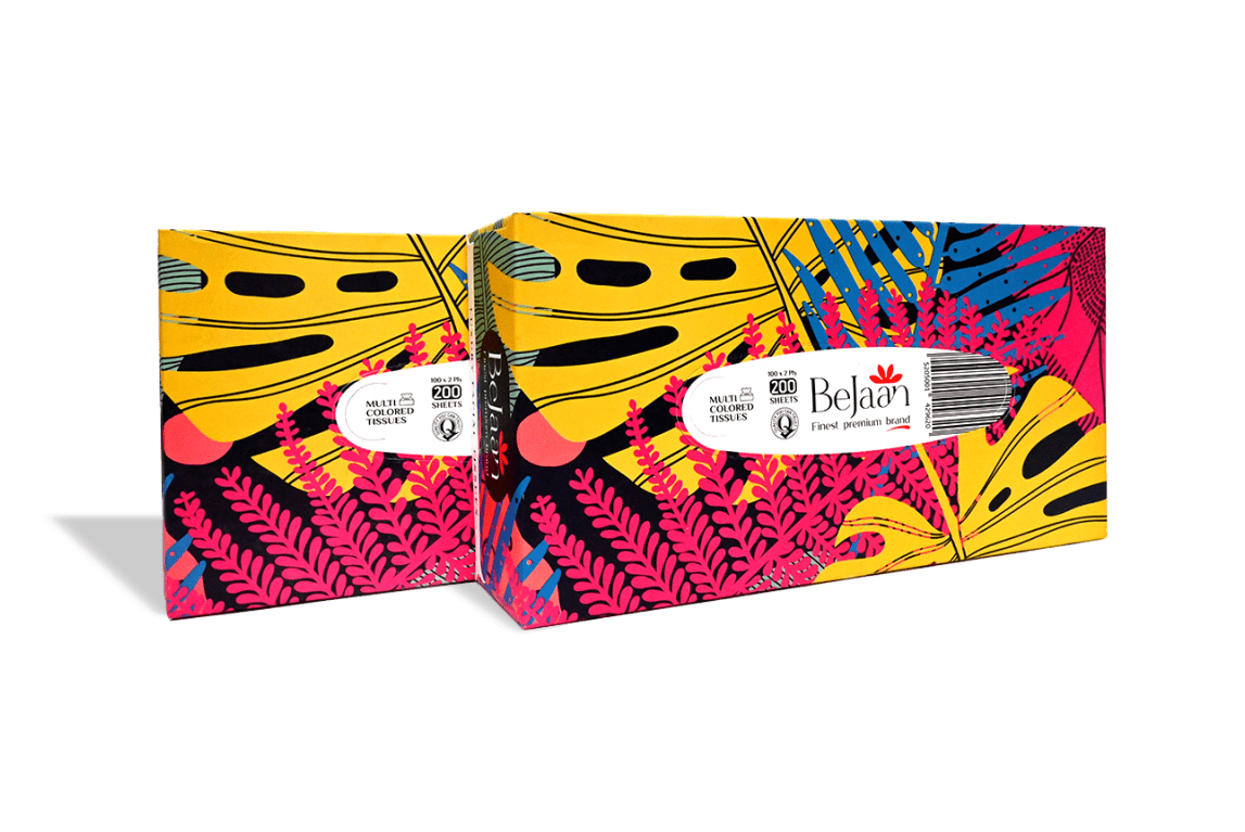 BEJ AAN MULTI COLOR100 X 2 PLY