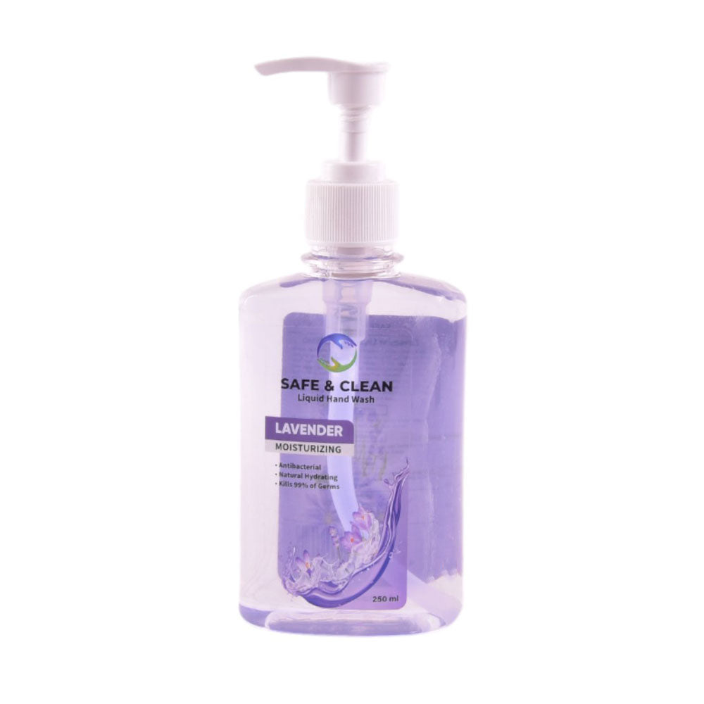 SAFE & CLEAN LIQUID HAND WASH LAVENDER MOISTURIZING 250 ML