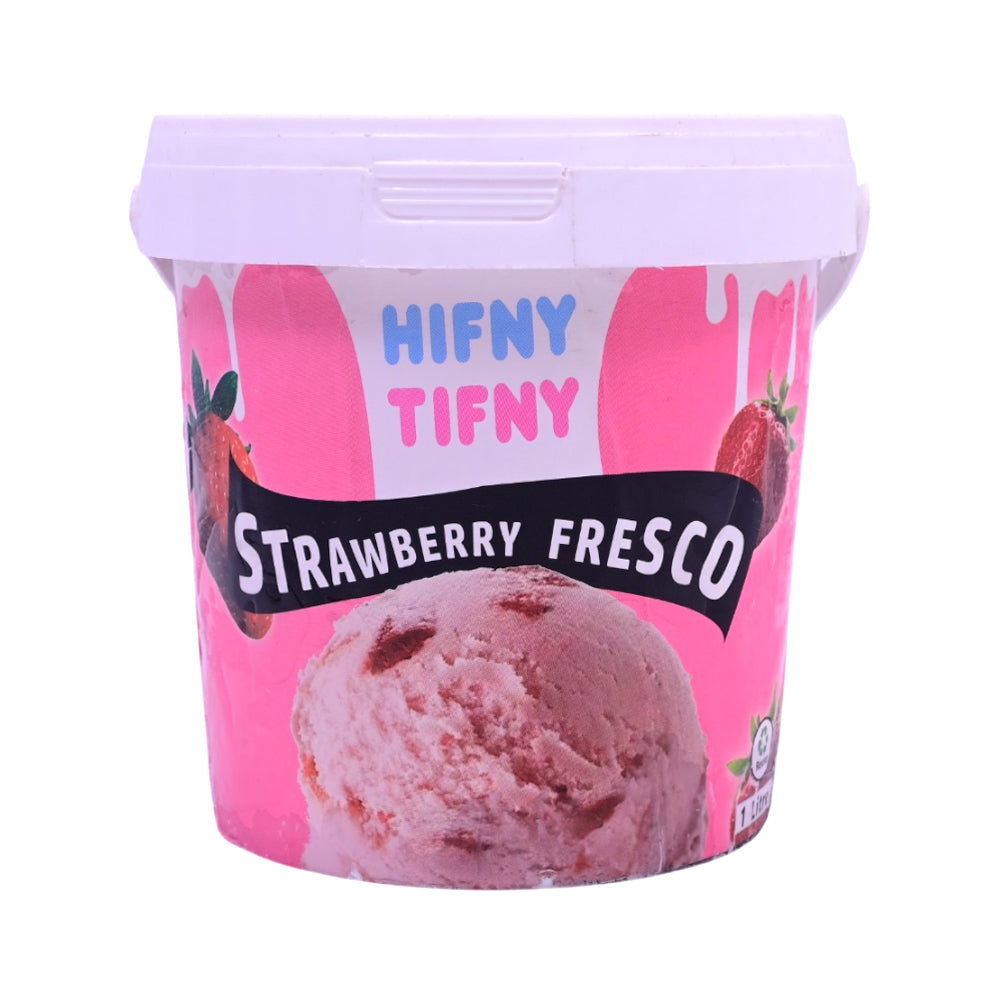 HIFNY TIFNY STRAWBERRY FRESCO ICE CREAM 1LTR