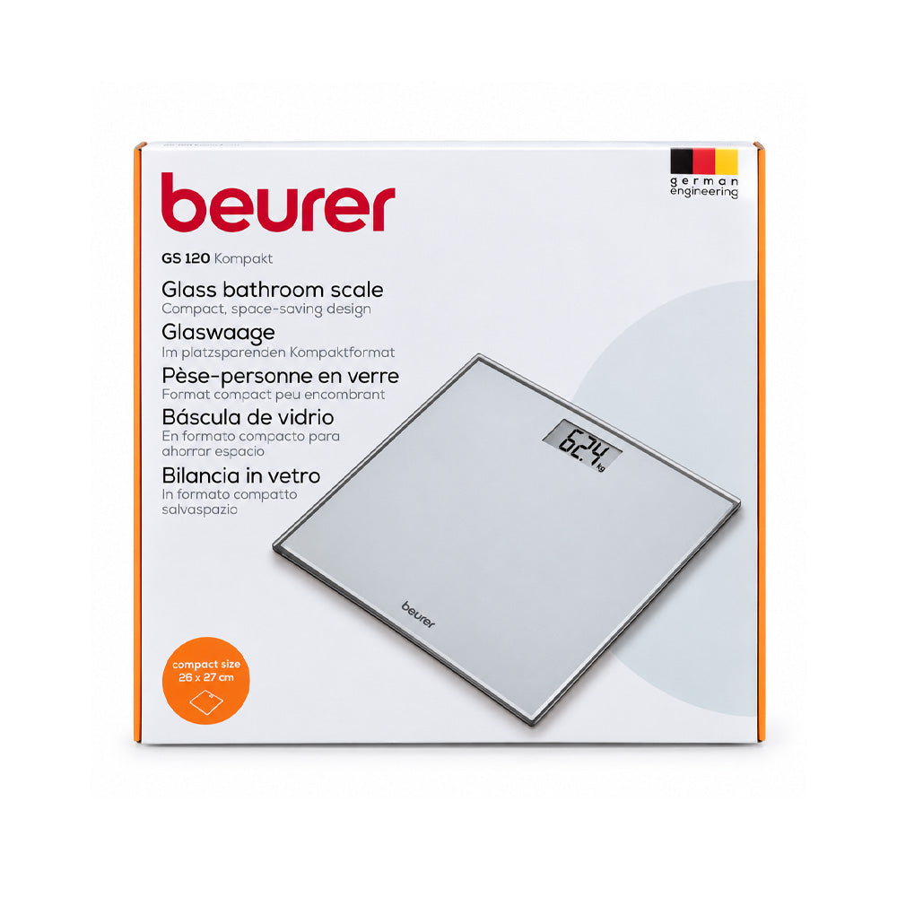 BEURER KOMPAKT GLASS BATHROOM SCALE GS120