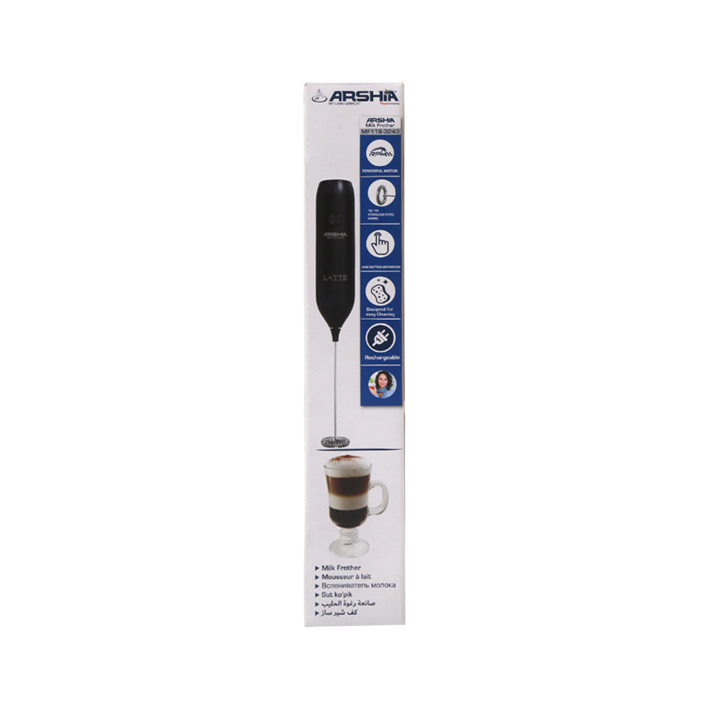 ARSHIA MILK FROTHER RECHARGEABLE MF118-3243