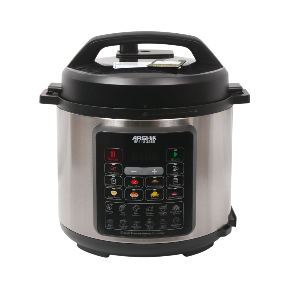 ARSHIA PRESSURE COOKER DIGITAL 6 LTR EP112/3386