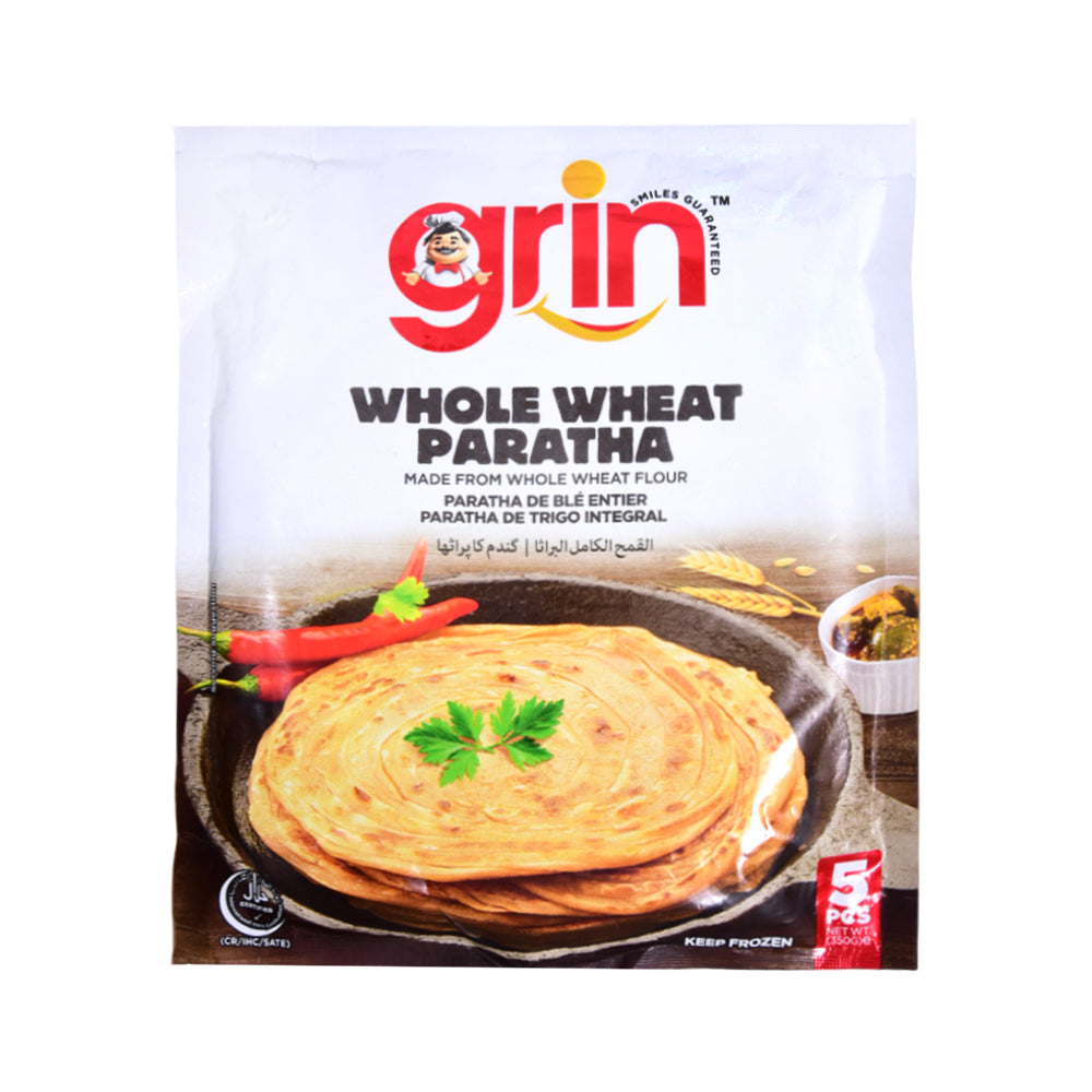 GRIN WHOLE WHEAT PARATHA 5PCS 350GM