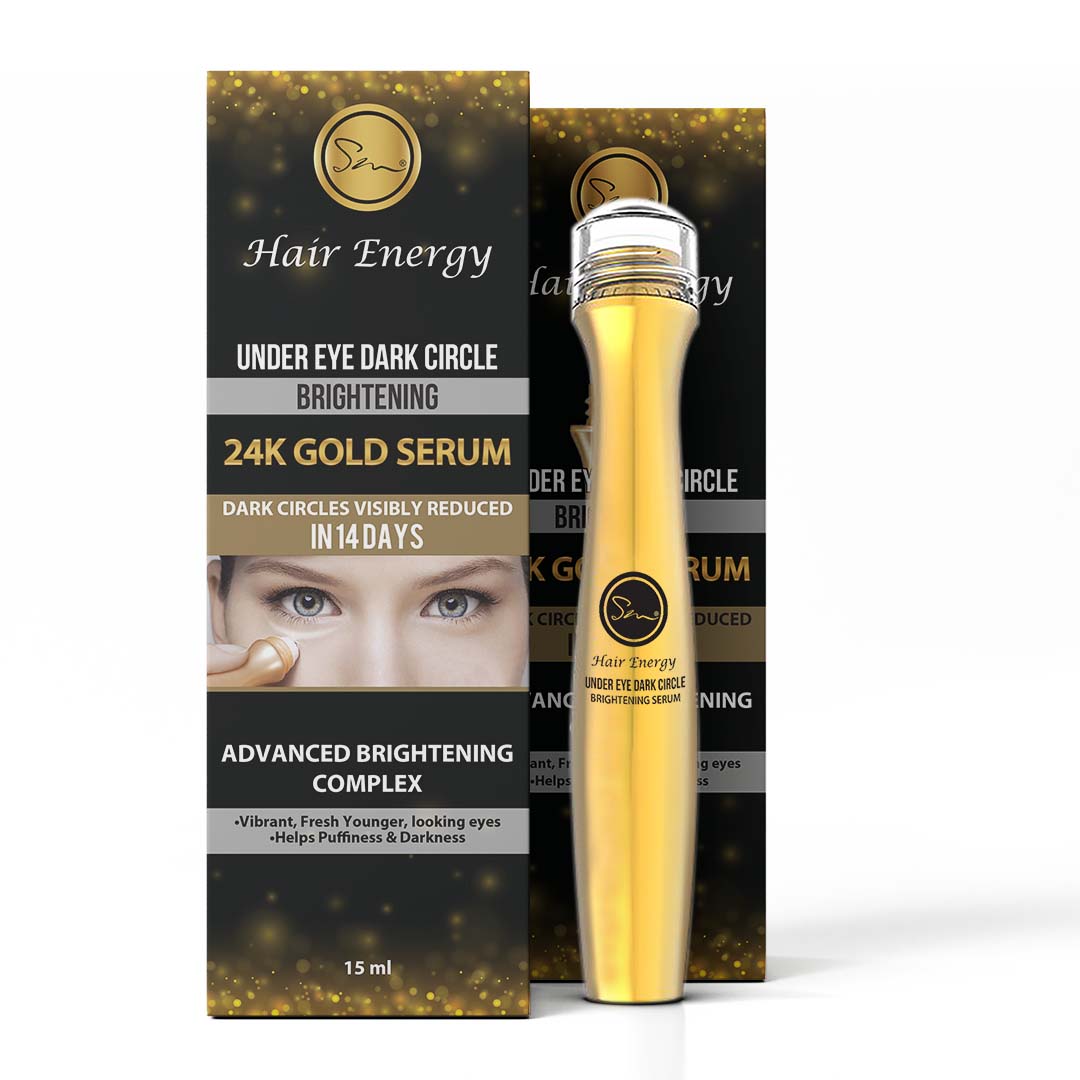 Hair Energy Under Eye Dark Circle 24K Gold Serum 15Ml