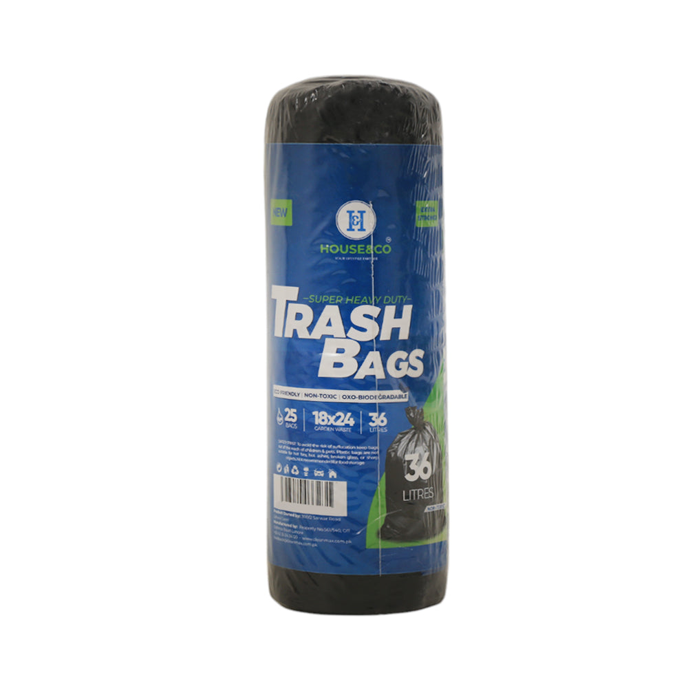 HOUSE & CO TRASH BAG SMALL (18X24) 25PCS-36 LITERS