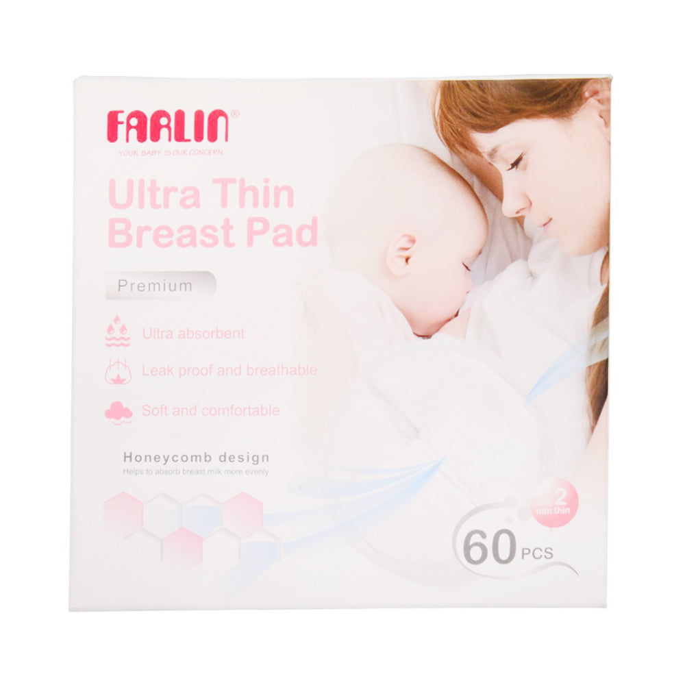 FARLIN BREAST PADS ULTRA THIN 60PC AA-31014