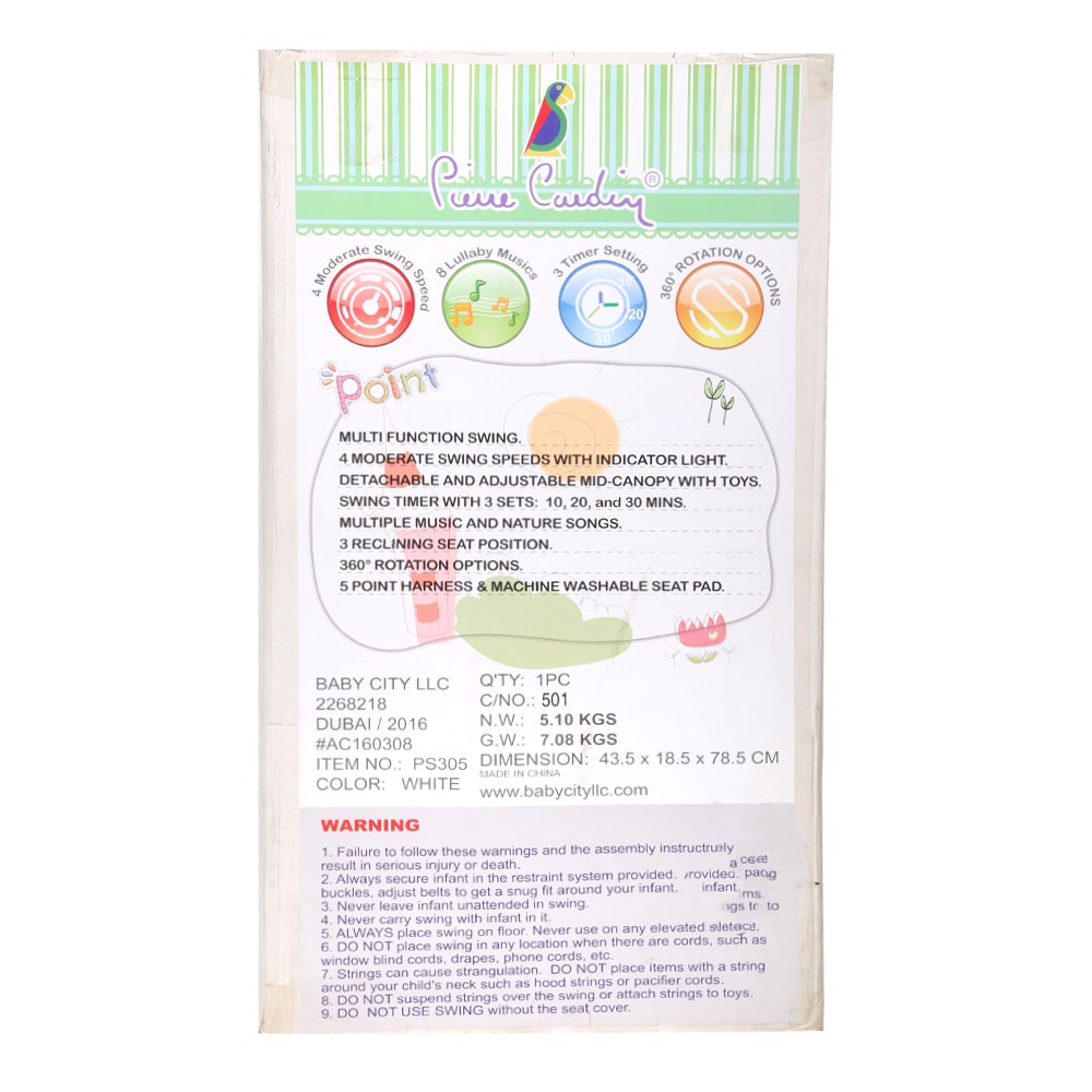 Pierre Cardin Multi Function Swing Ps305