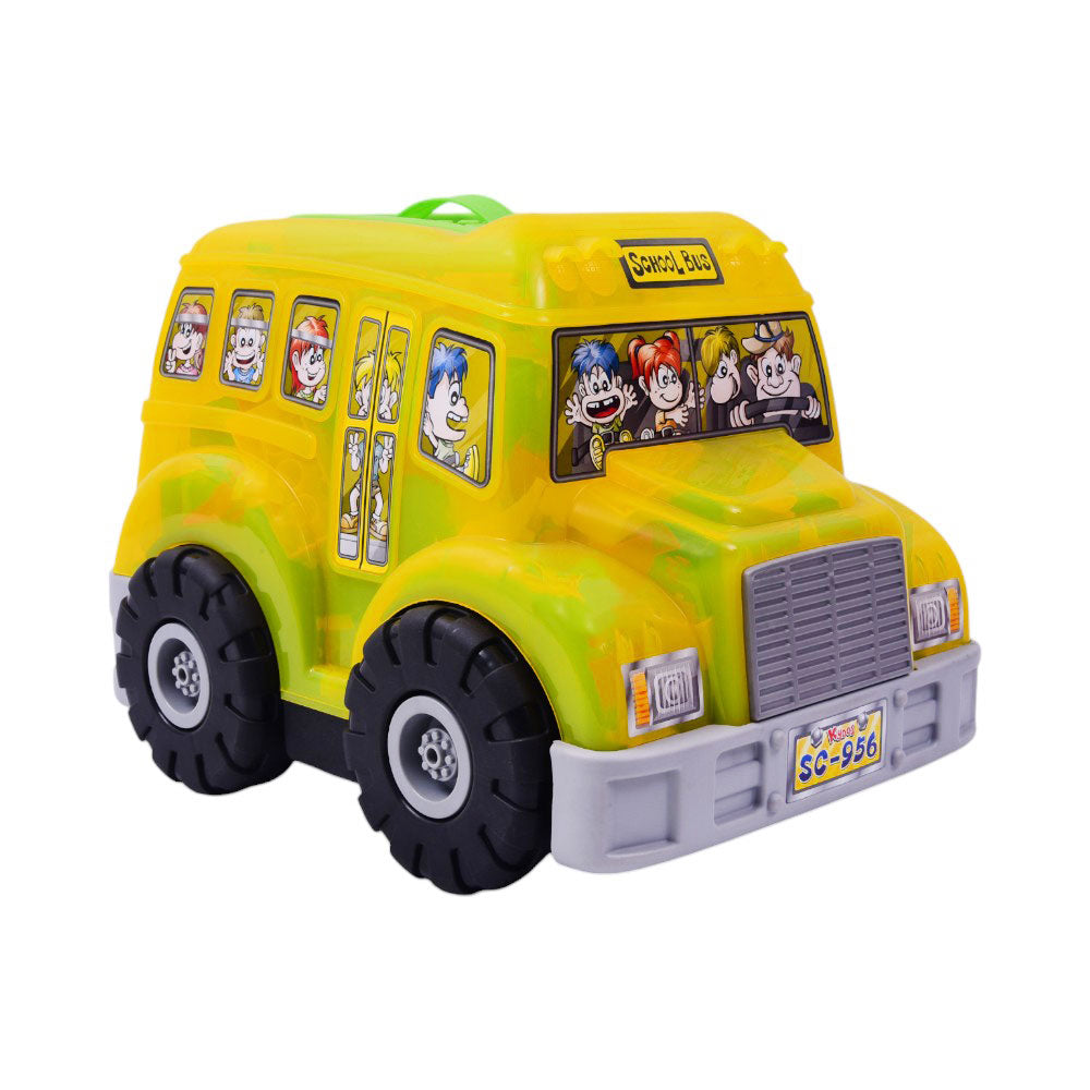 SC956 BLOCKS IN SCHOOL BUS 160PCS