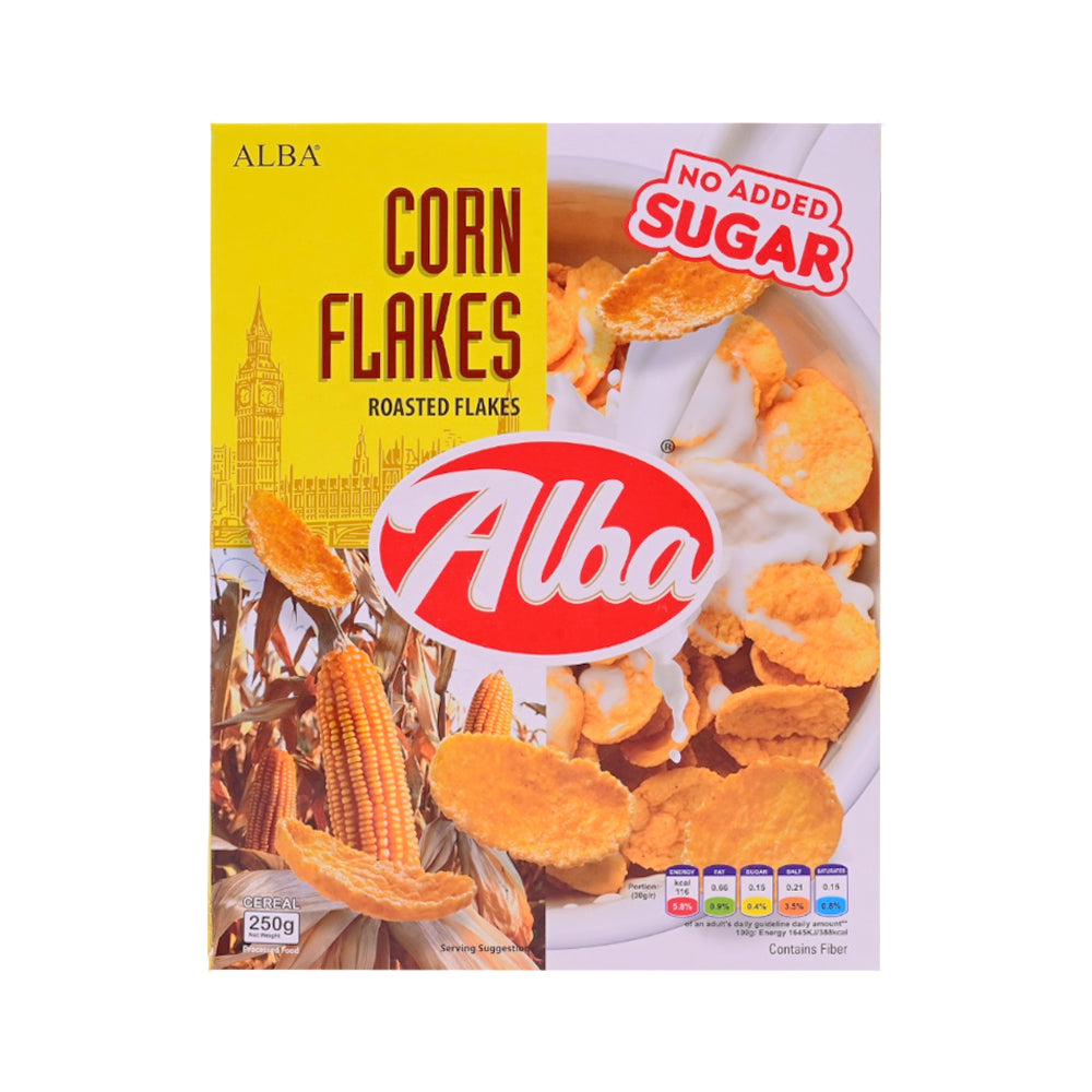 ALBA CEREAL CORN FLAKES NO ADDED SUGAR 250 GM