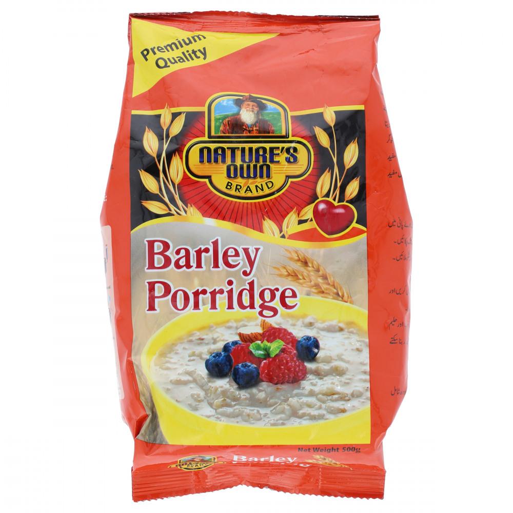 NATURES OWN CEREAL BARLEY PORRIDGE POUCH 500 GM