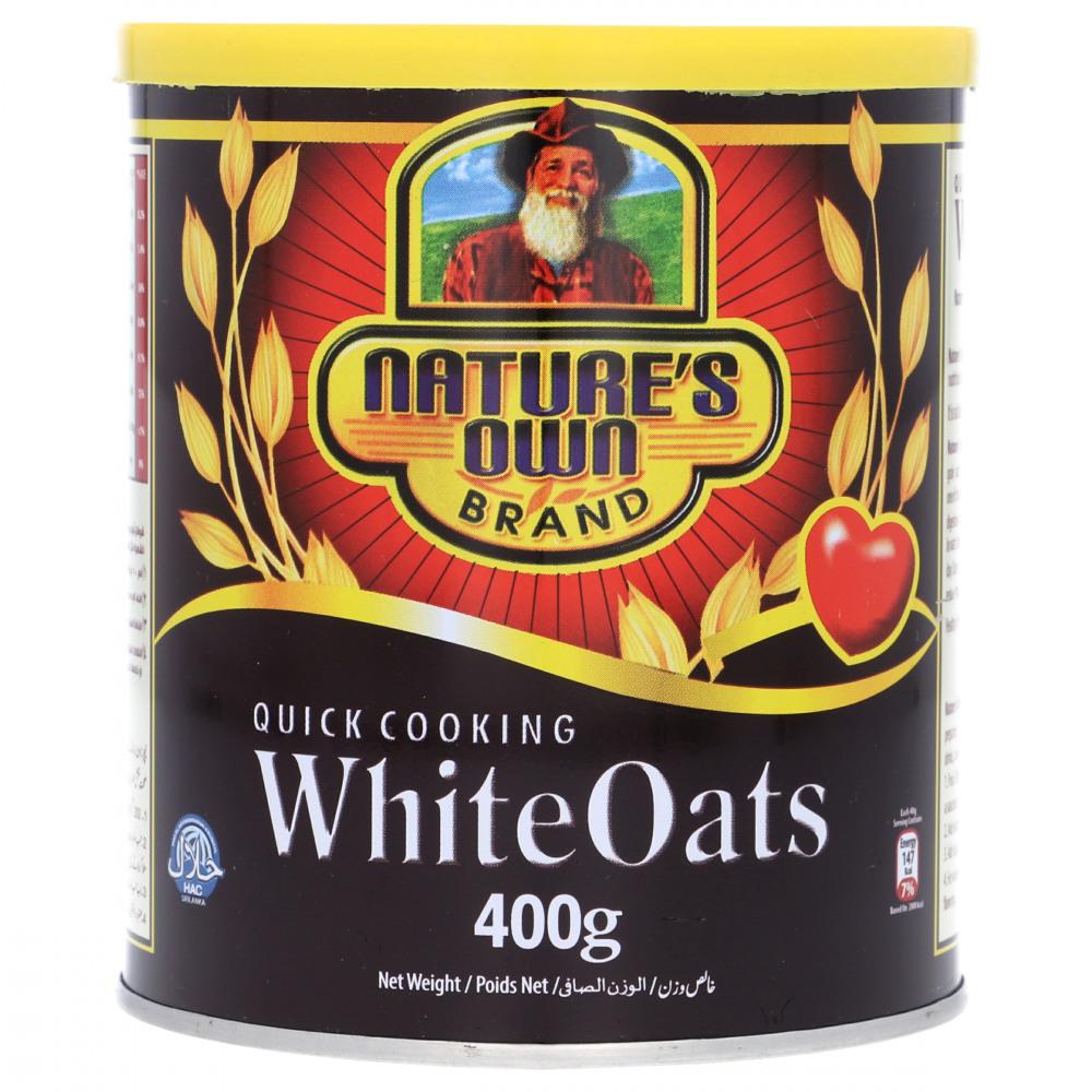 NATURES OWN CEREAL WHITE OAT TIN 400 GM