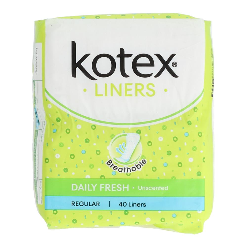 KOTEX SANITARY PADS DAILY FRESH BREAHABLE UNSCENT 40PC