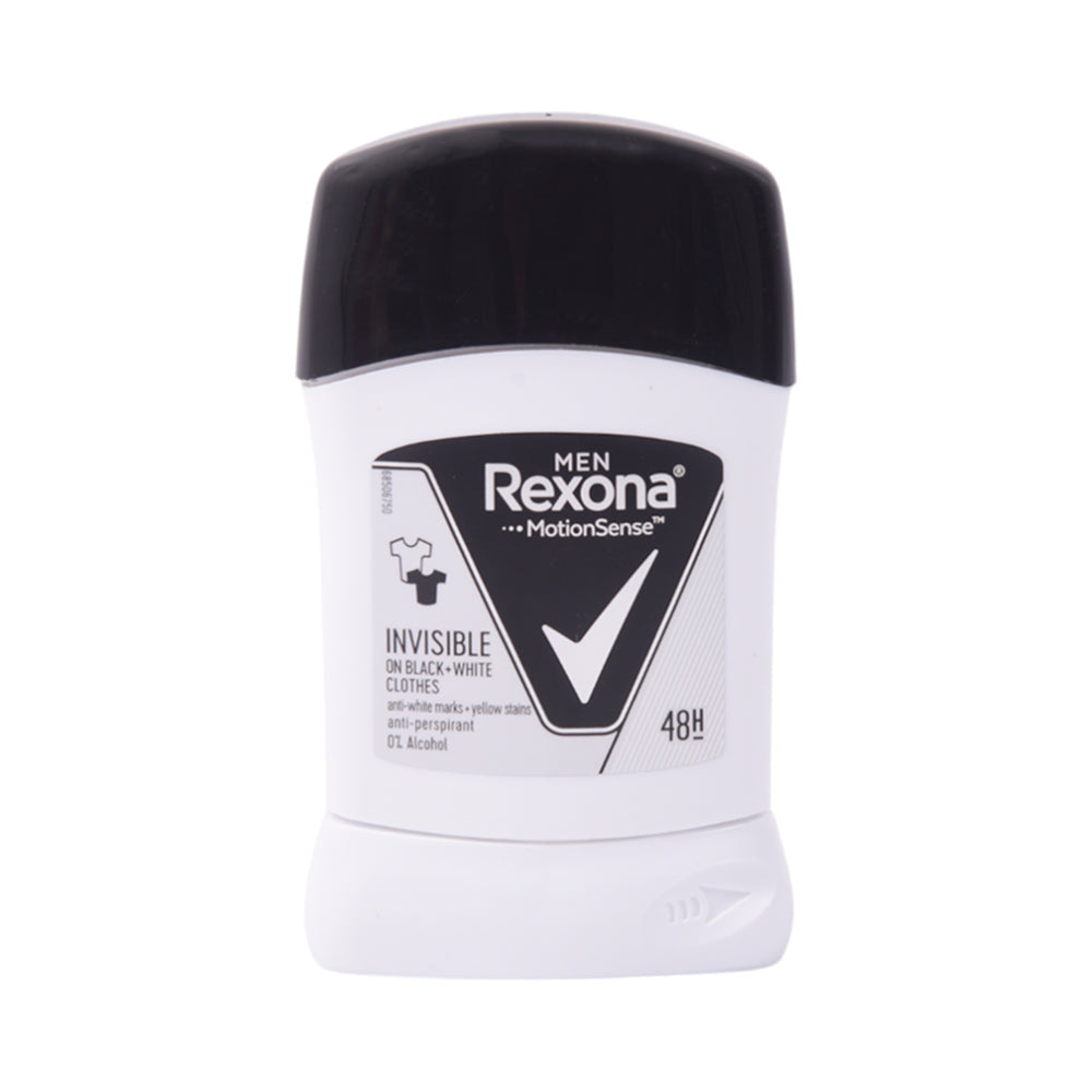 REXONA MEN DEODORANT ROLL ON INVISIBLE BLCAK & WHITE 40 M
