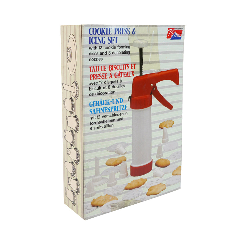 COOKIE PRESS ICING SET TAILL