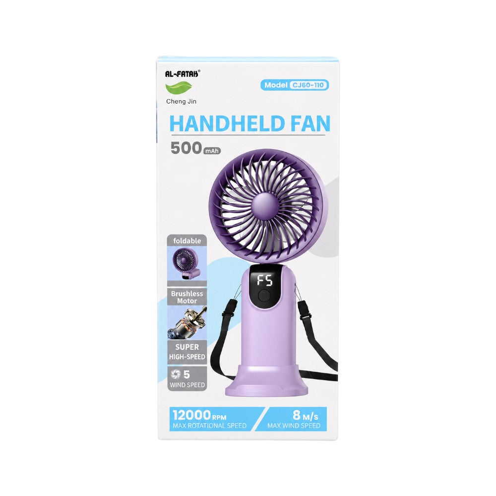 CJ60-110 MINI RECHARGEABLE HANDHLE FAN IR